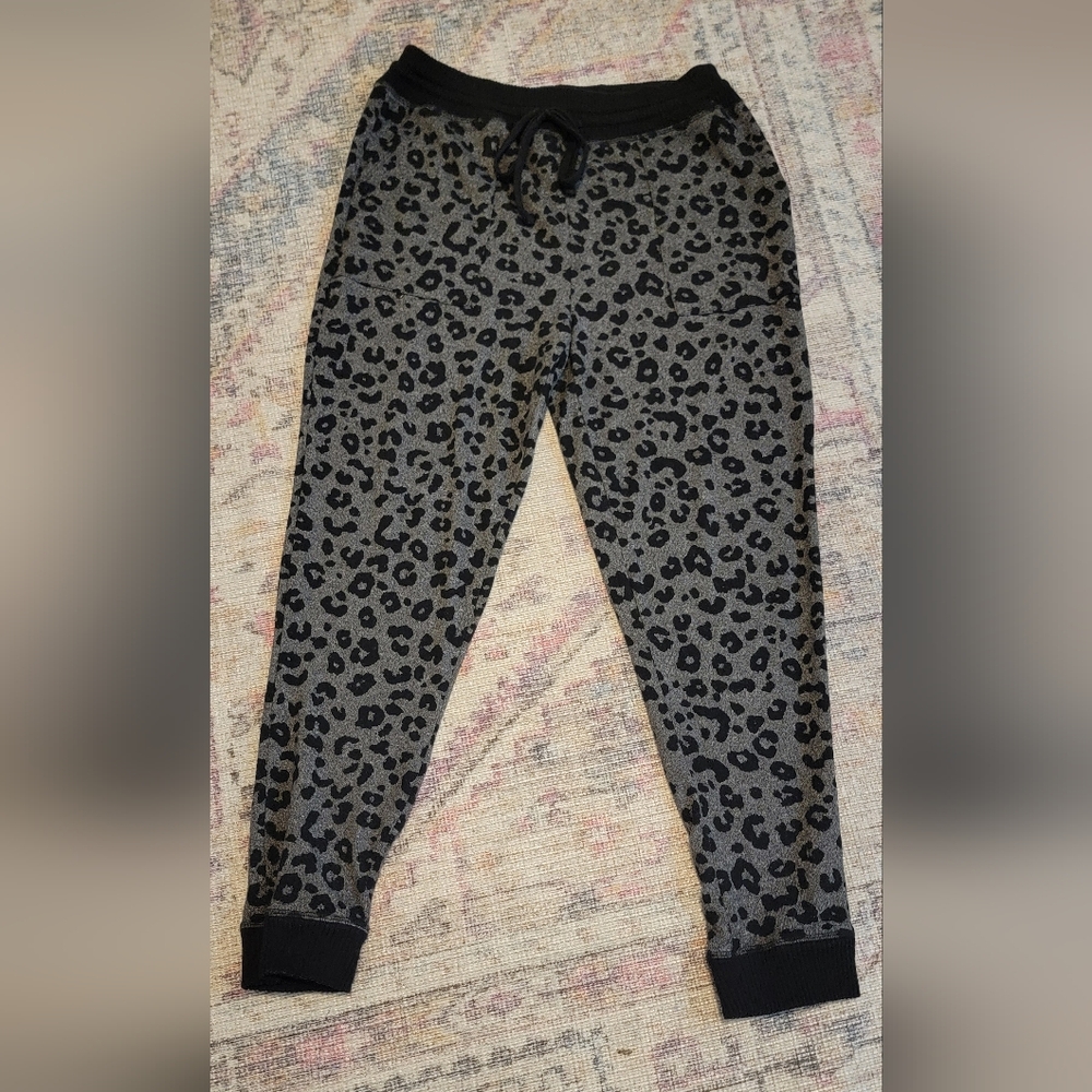 Time And True Leopard Print Jogger Size: S